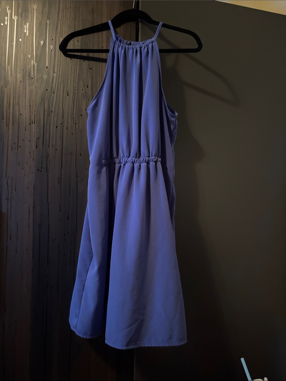 Zara Basic Purple Halter Party Dress Size L